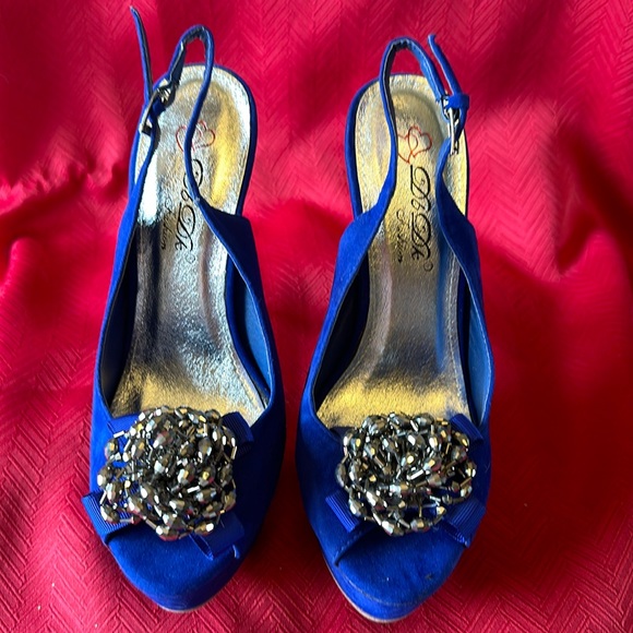 DbDk Fashion Shoes - DbDk Fashion Blue 5.5” Stiletto  Heels  Size 7
